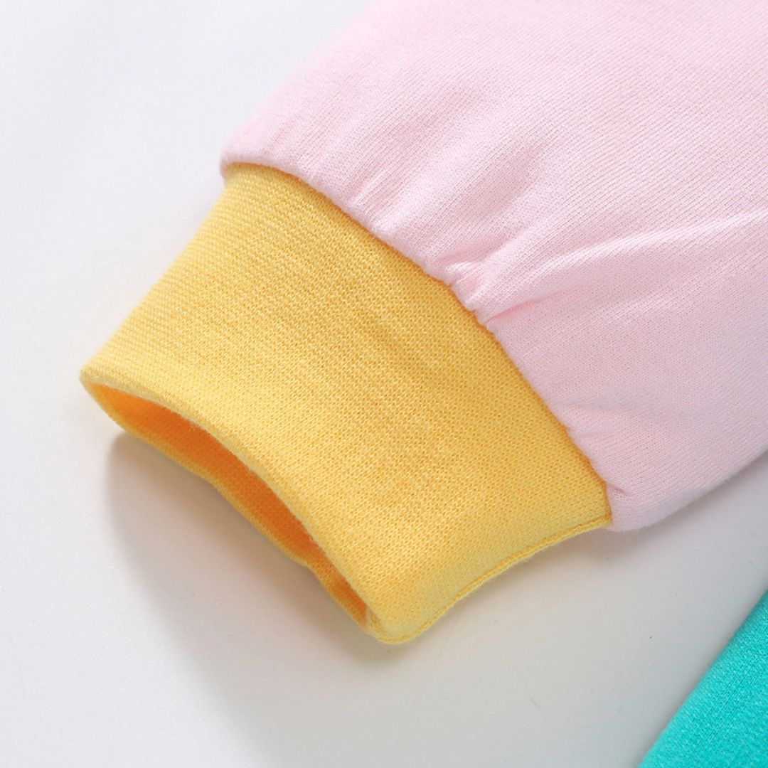 Wunderschönes Patchwork Kleid in Regenbogenfarben