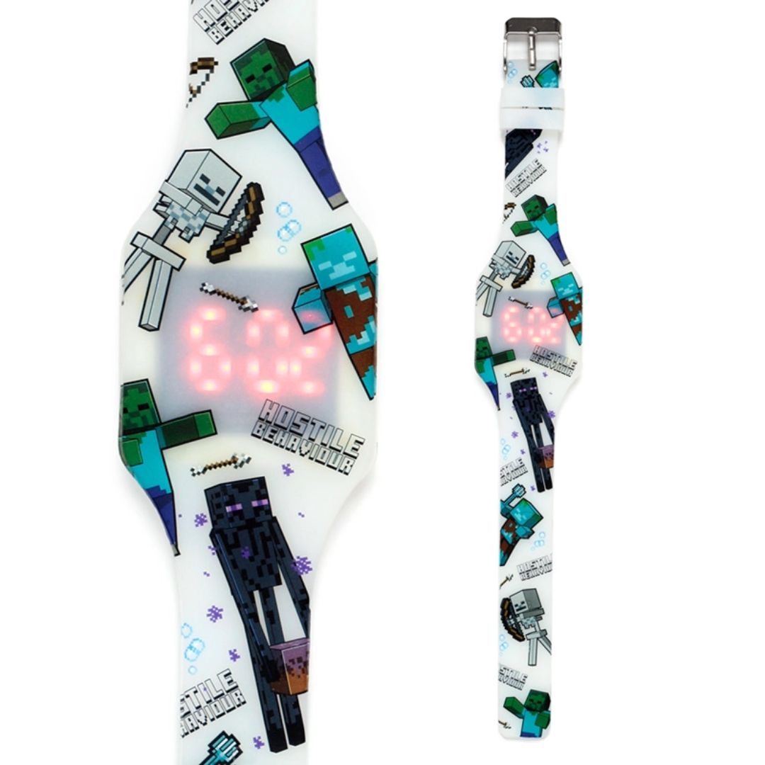 Silikon-Digitaluhr Minecraft Glow in the Dark