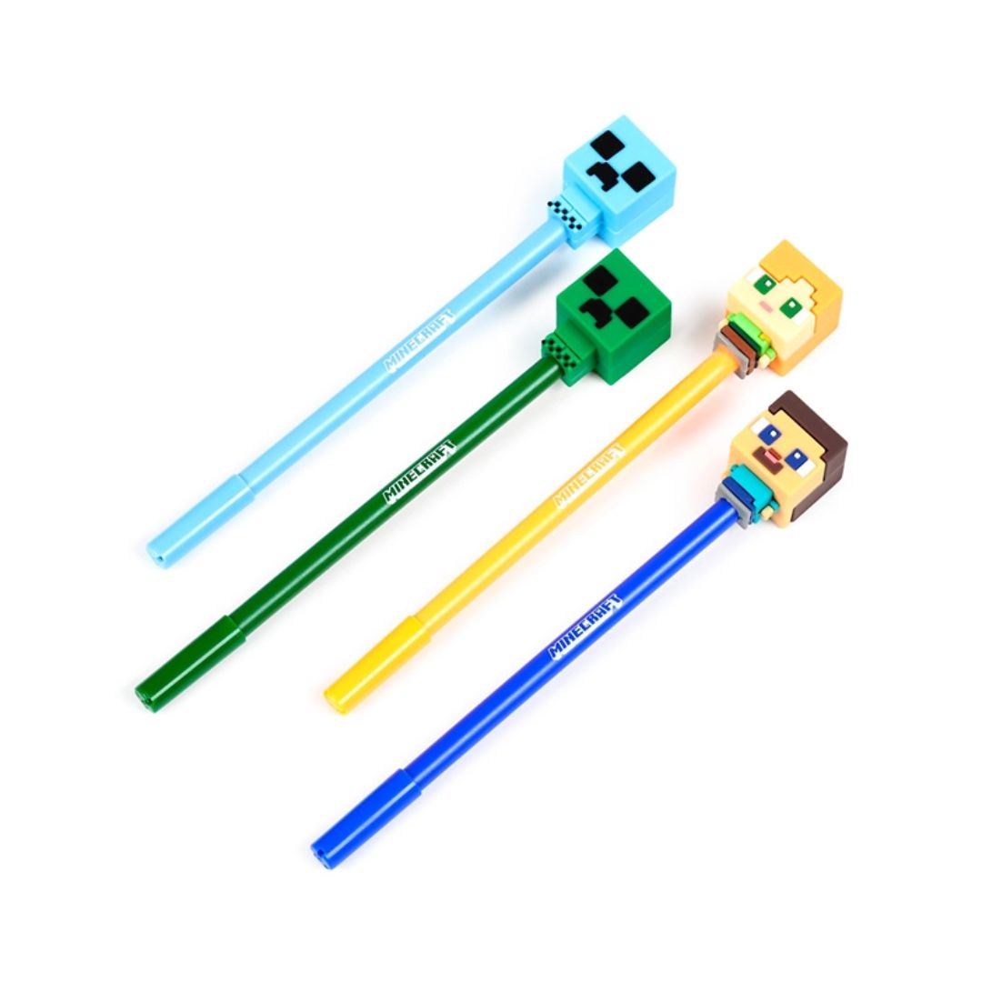 Set mit 4 löschbaren Stiften 'Minecraft Chibi'