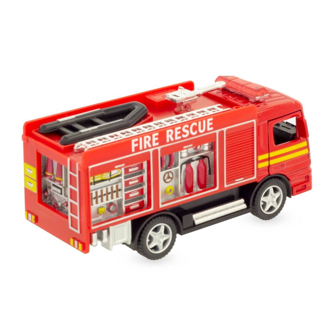 Miniatur Rückzieh Feuerwehrauto