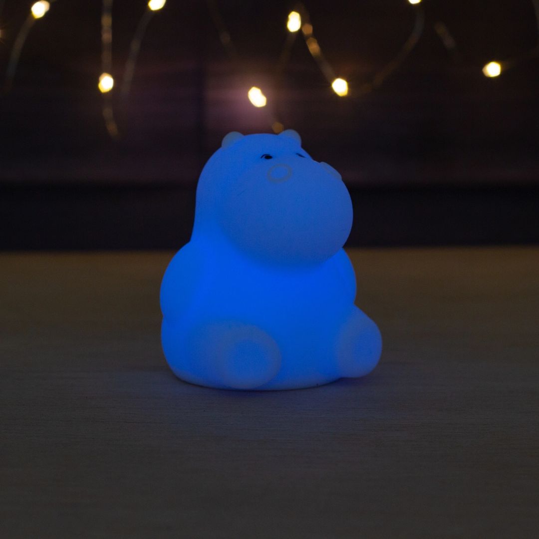 Kleines Nachtlicht mit Farbwechsel 'Mini Nilpferd'