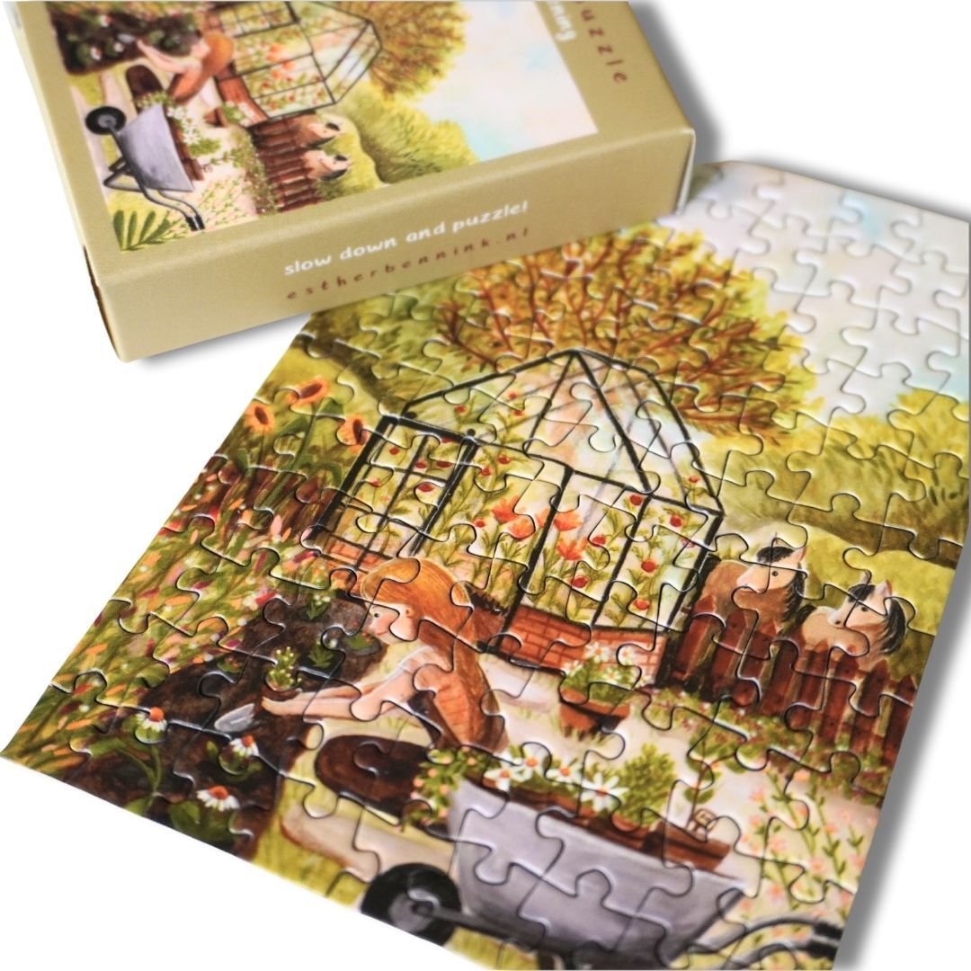 Mini-Puzzle 'Gartenarbeit' 99 Teile