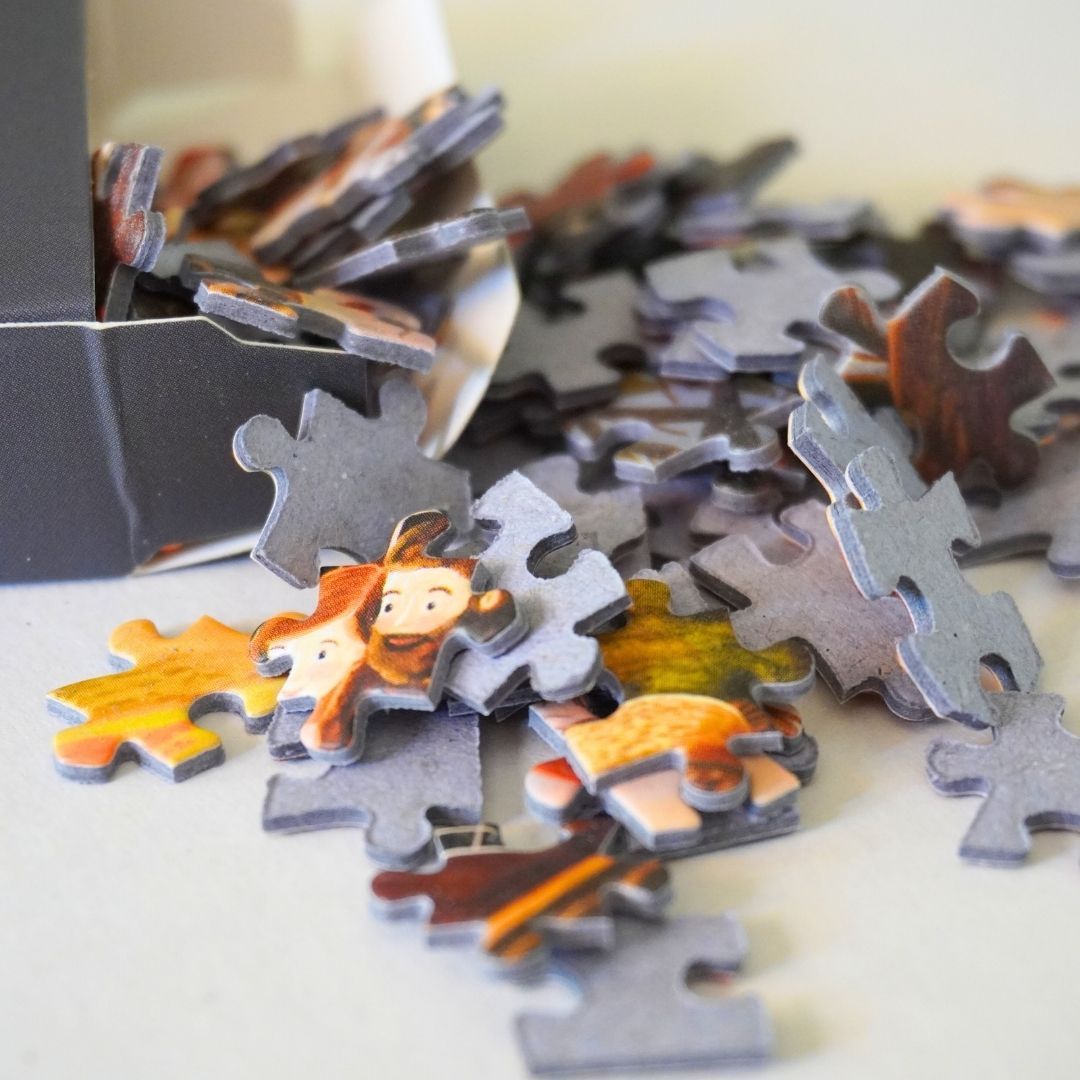 Mini-Puzzle 'Häuschen am Bach' 99 Teile