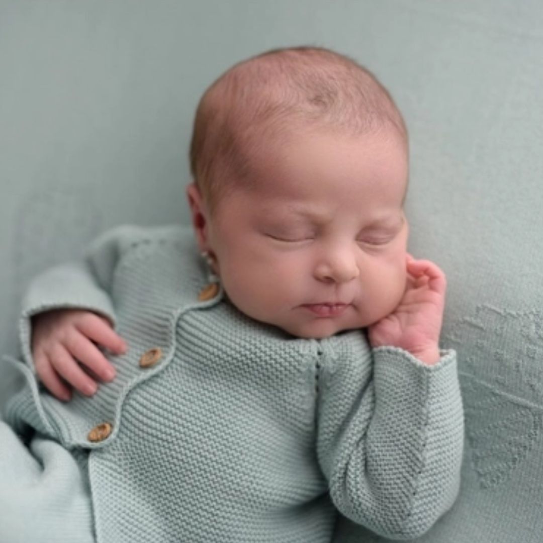 Neugeborenen und Baby Strickset grün
