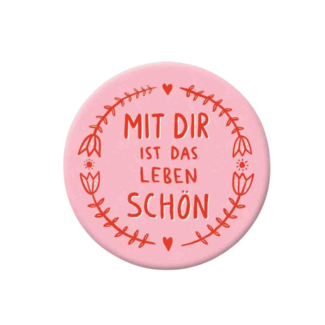 Medium Magnet 'mit dir ist das leben schön'