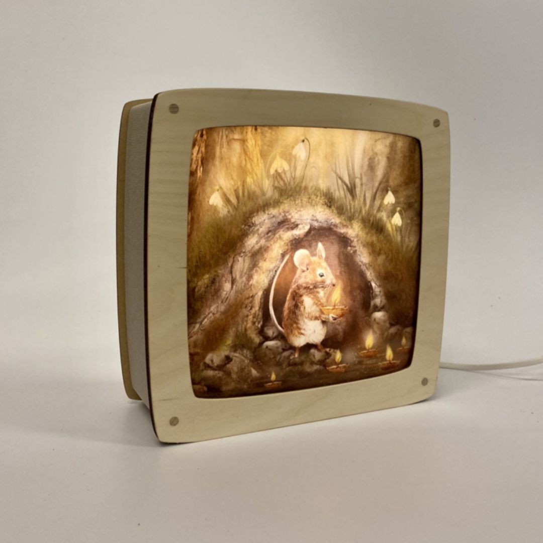 Motiv für Saisonlampe 'Kerzenmaus'