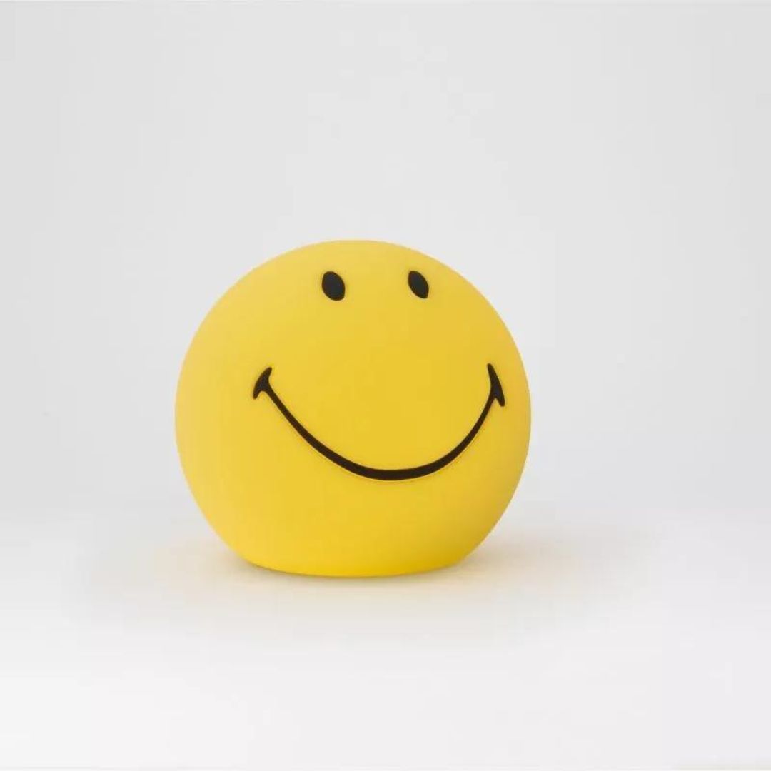 Nachtlicht 'Smiley' Lampe gelb 12x12x11 cm