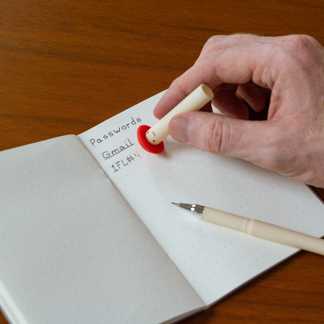 Löschbarer Gelstift 'Glückspilz'