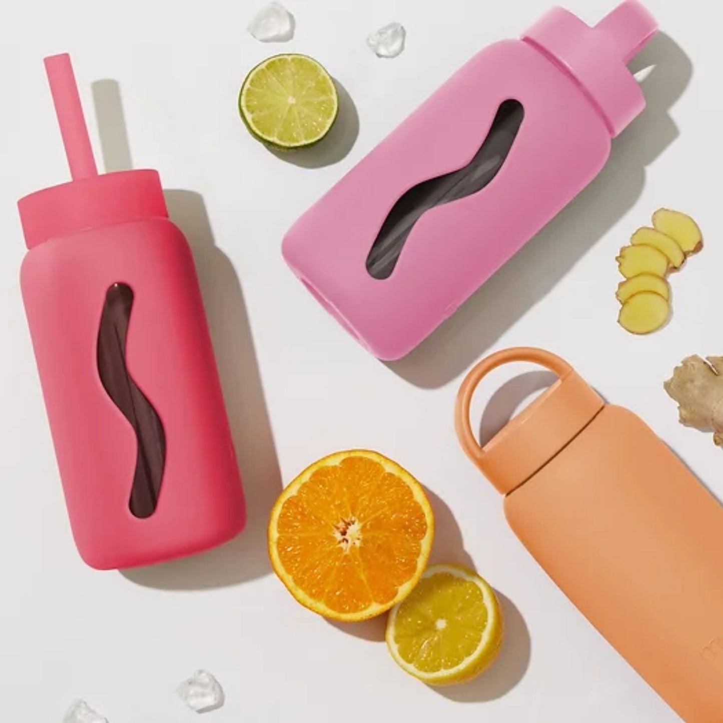 Mini Trinkhalm + Cap für Trinkflasche watermelon