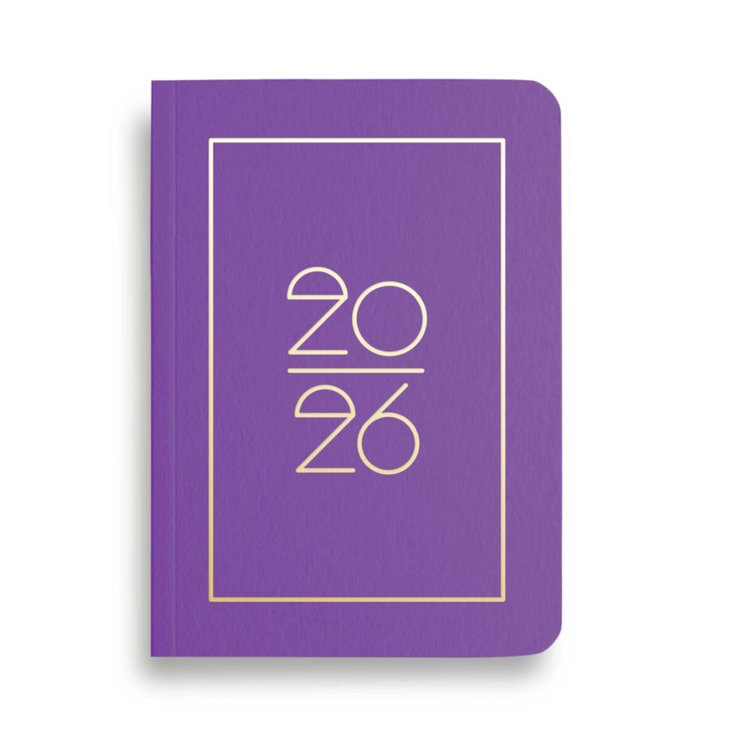 NAVUCKO | Pocket Kalender DIN A6 'Planner 2026' purple