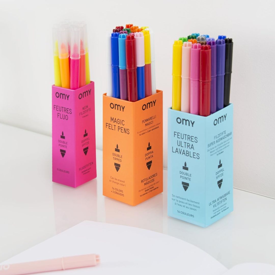 OMY 9 Feltpens Fluos Neon