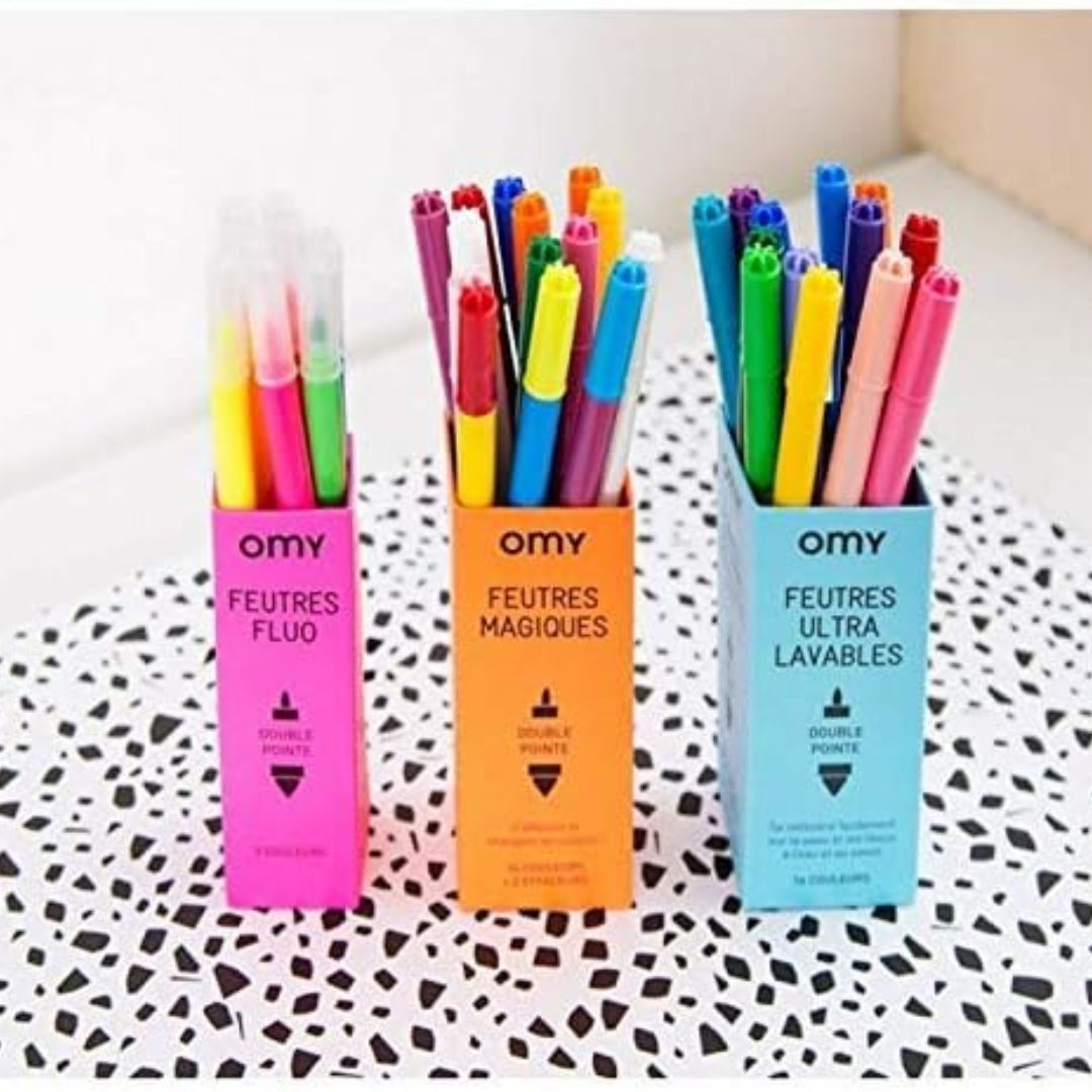 OMY 9 Feltpens Fluos Neon