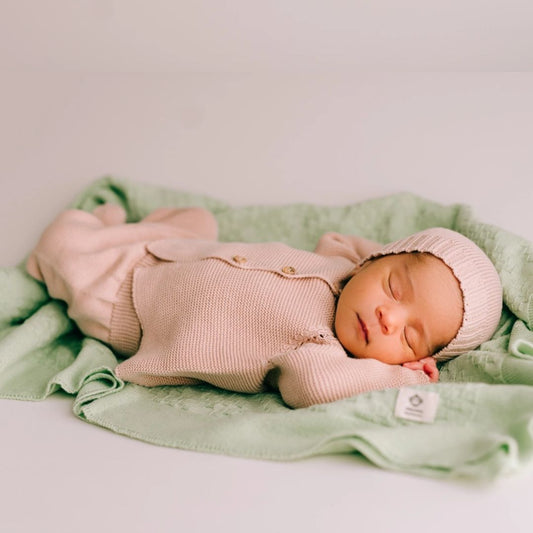 Neugeborenen und Baby Strickset rosa