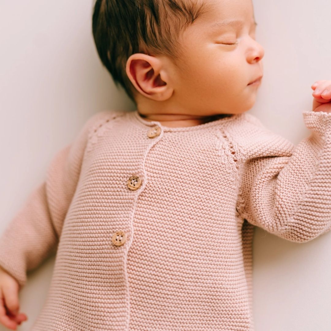 Neugeborenen und Baby Strickset rosa