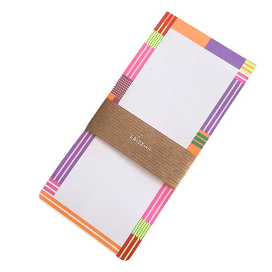 Block DIN lang 'Modern Stripes' orange