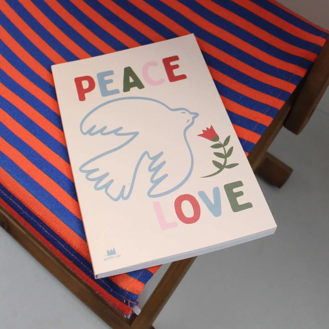 A5 Notizbuch 'Frieden und Liebe'