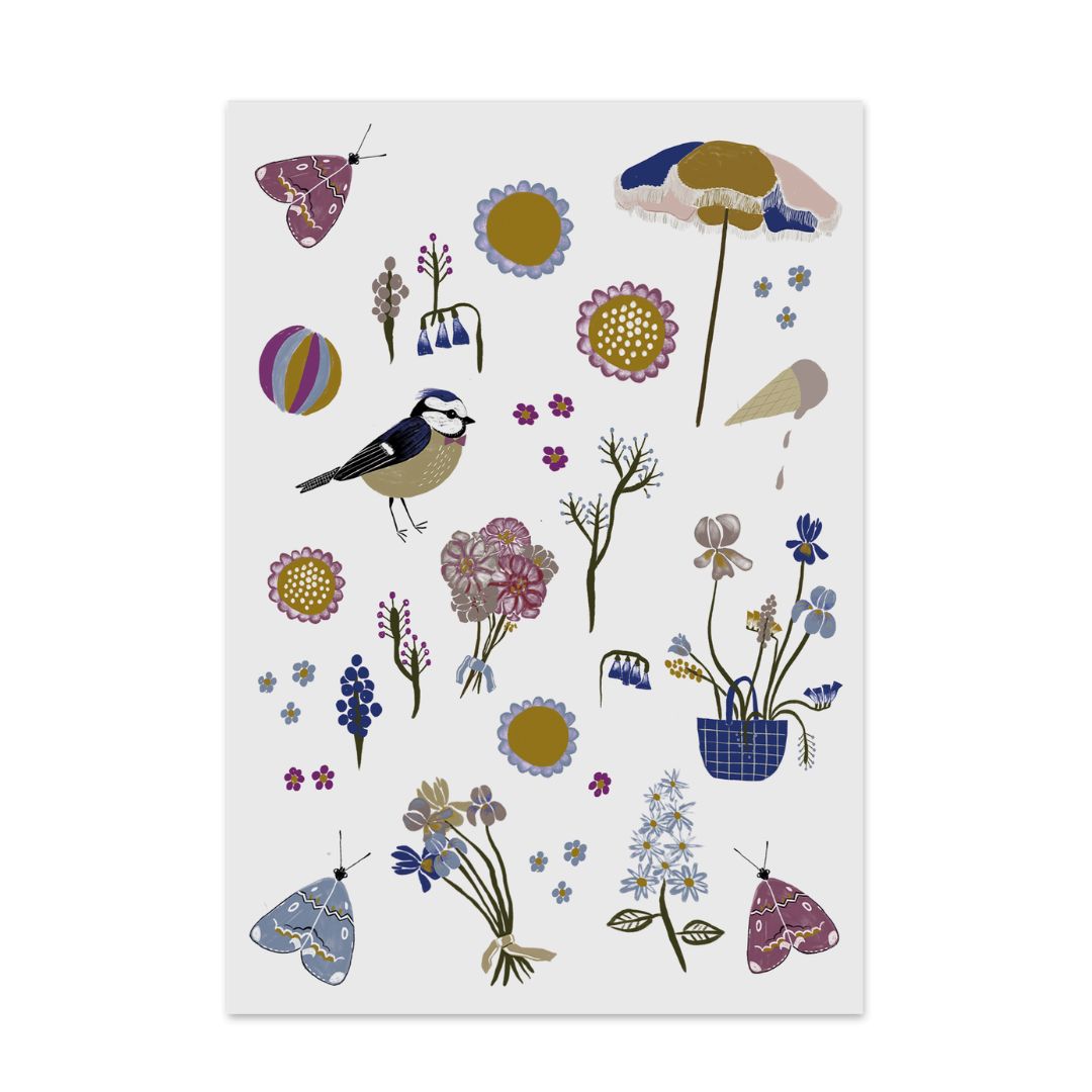 Bio Tattoos 'Blumenstrauß'