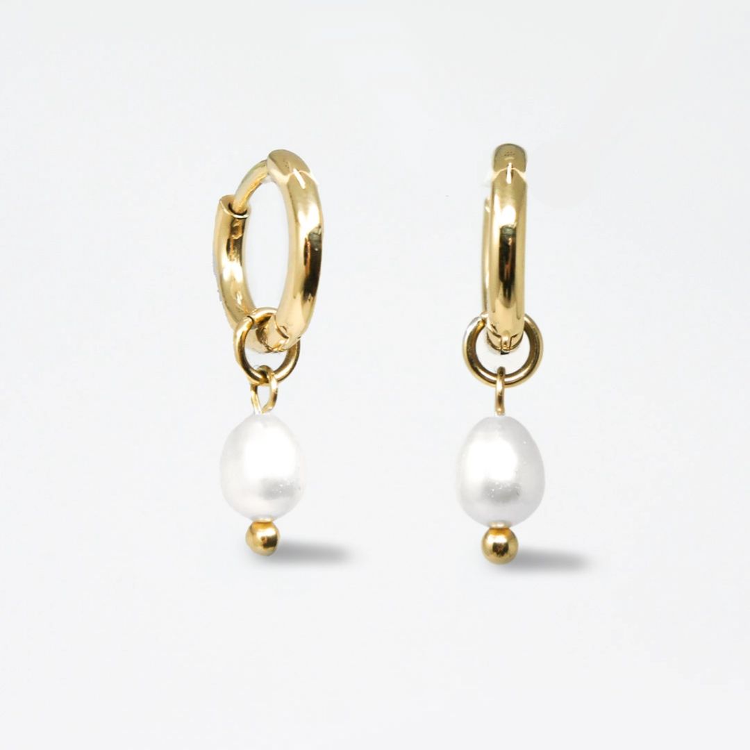 Damen Ohrringe 'Slay' Edelstahl Gold