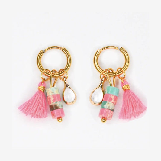 Ohrringe bunter Tropfen