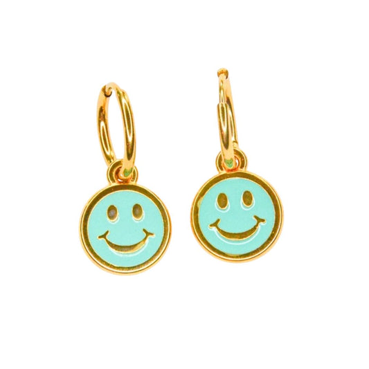 Ohrringe Creolen Smiley