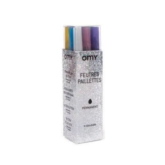 OMY 9 Markers Glitter