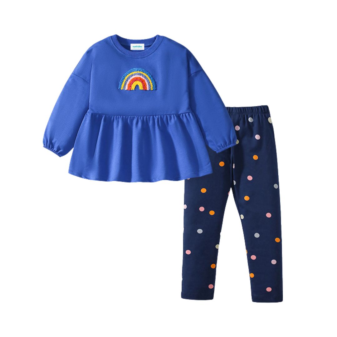 Outfit Set Longsleeve und Leggings Polka Dots