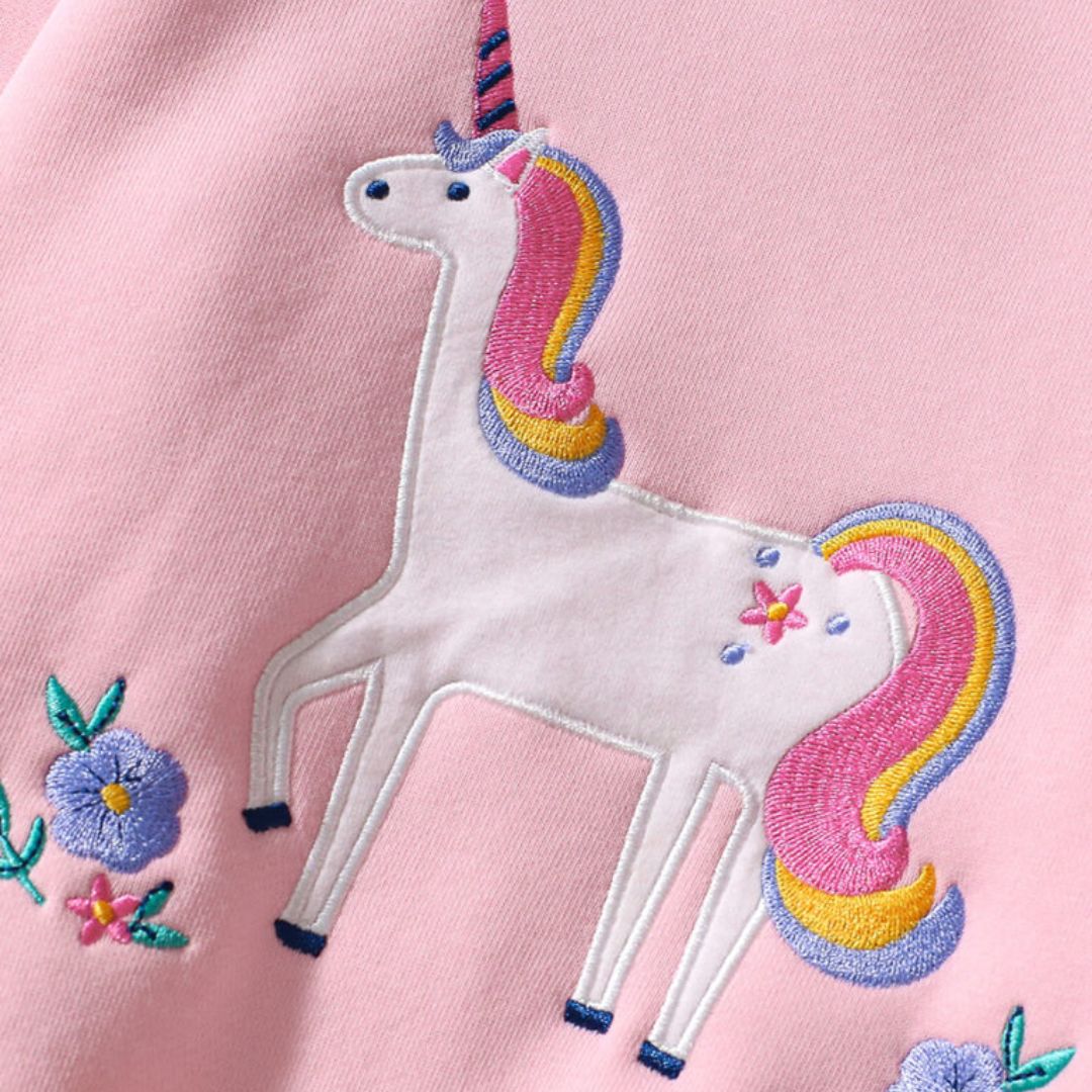 Sweatshirt Colorblock 'Einhorn'