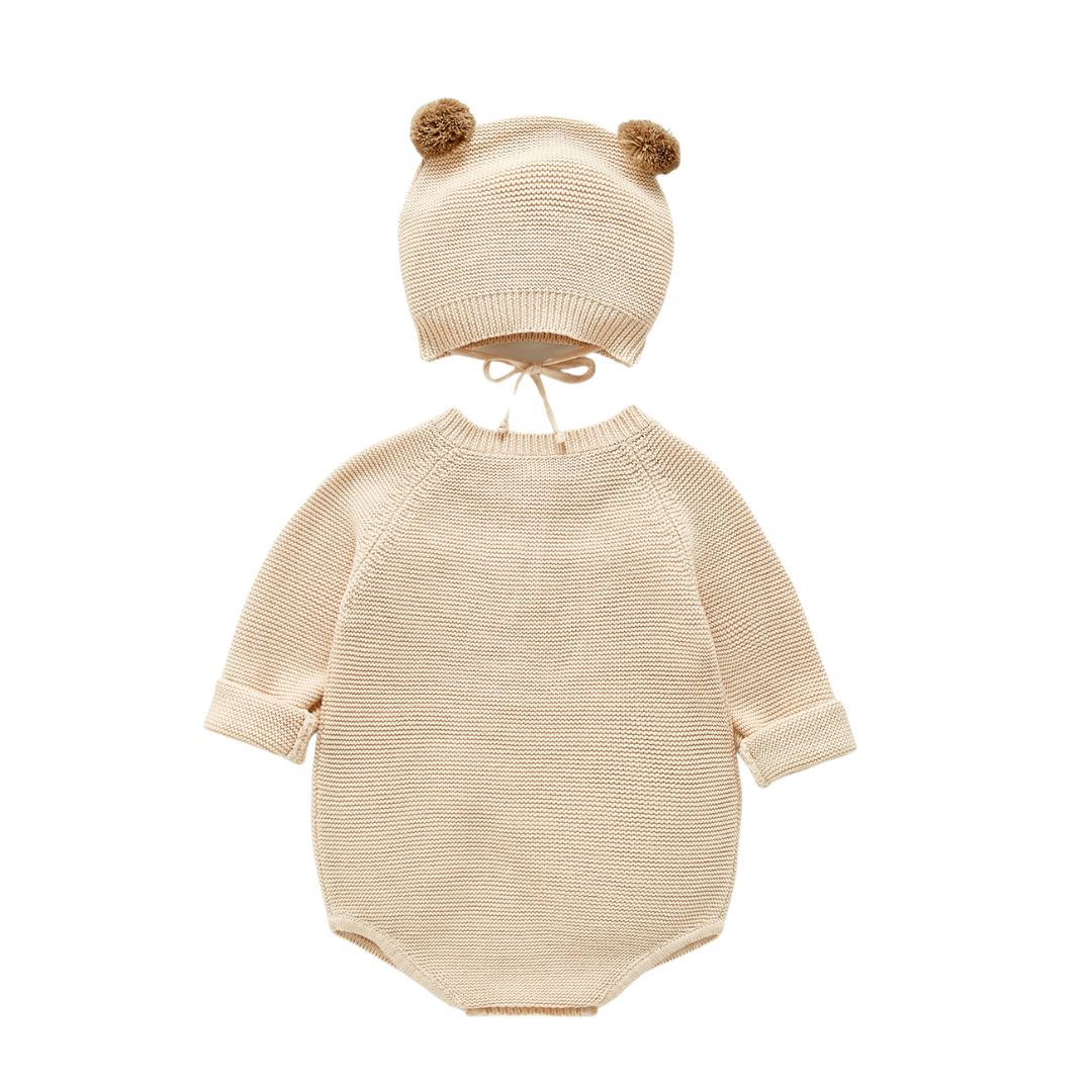 Baby Feinstrick-Body 'Natura' 100% Bio Baumwolle