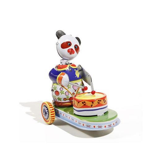 Aufziehspielzeug 'Panda auf Wagen'
