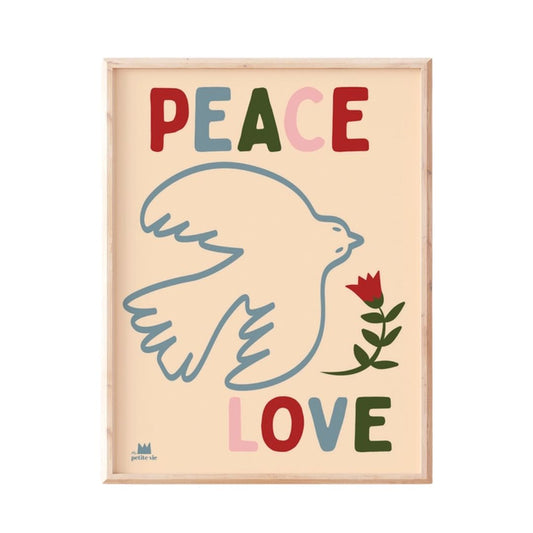 Kunstdruck A3-Poster 'Frieden und Liebe' 30x40