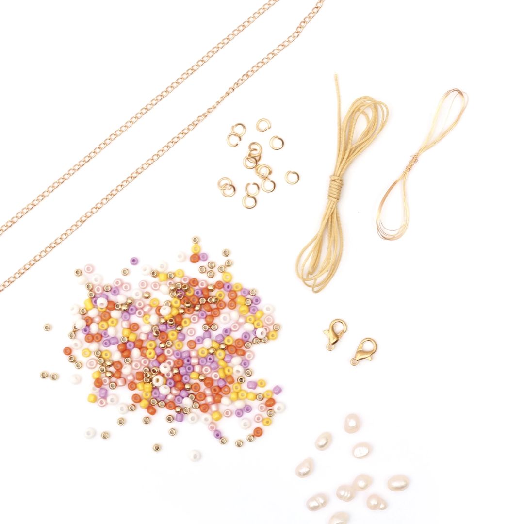 DIY Schmuckset aus Perlen und Perlmutt