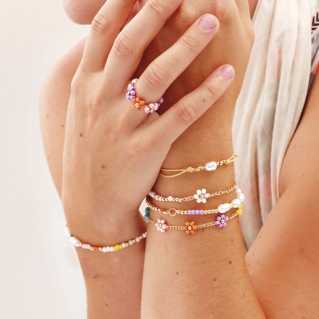DIY Schmuckset aus Perlen und Perlmutt
