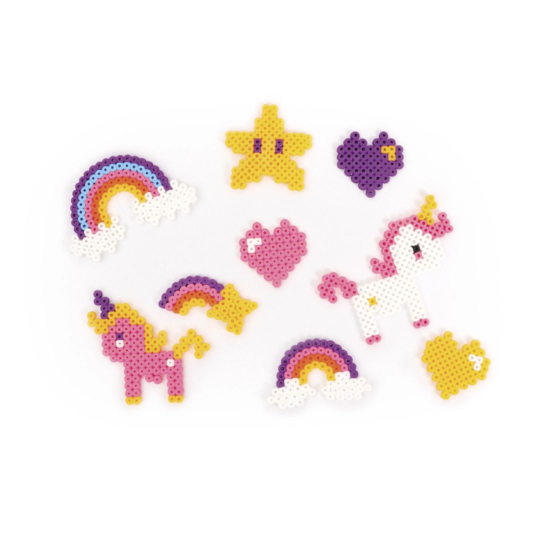Perlou 1500 Perlen Set Regenbogen Einhorn