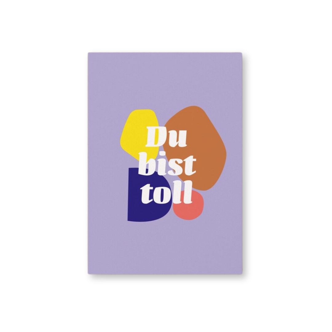 Postkarte Du bist toll