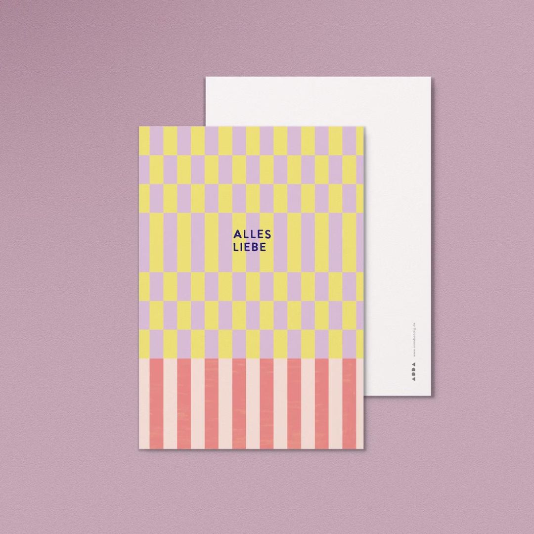 Postkarte 'ALLES LIEBE'