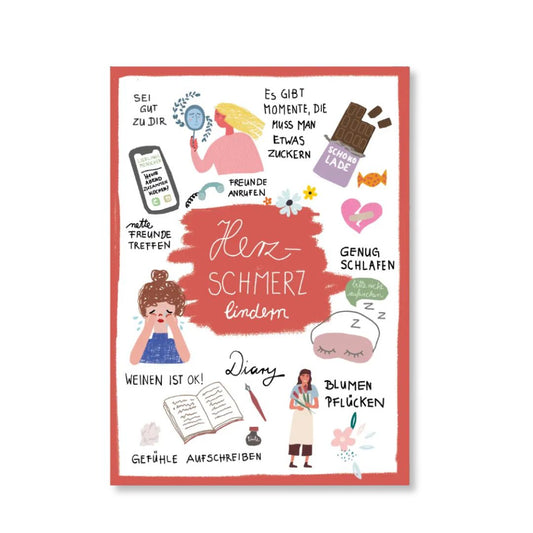 Postkarte 'Liebeskummer'