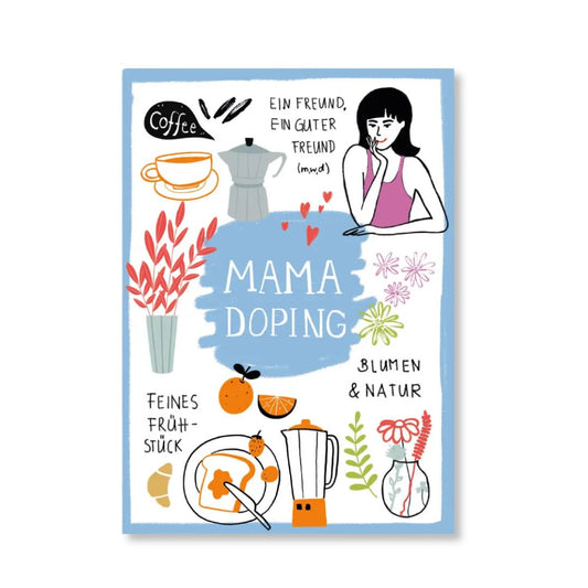 Postkarte 'Mamadoping'