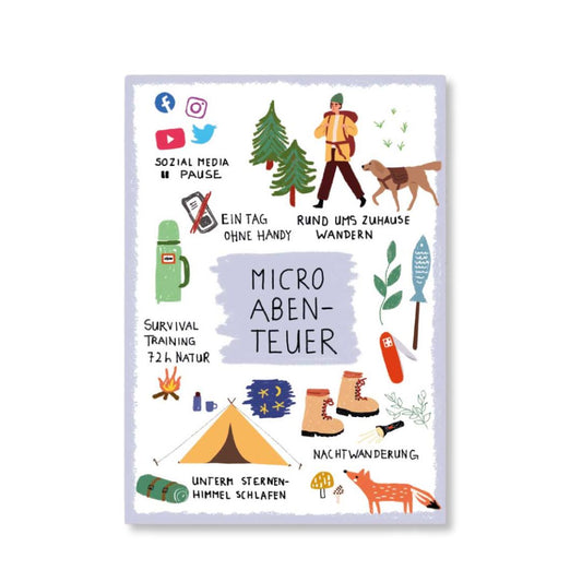 Postkarte 'Microabenteuer'