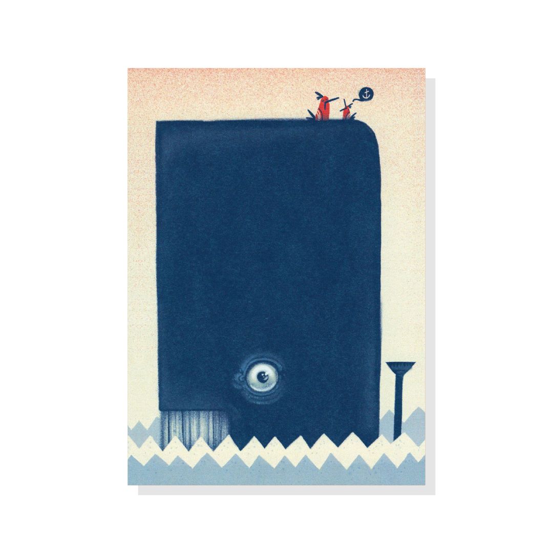 Postkarte A6 'Walfischleben'