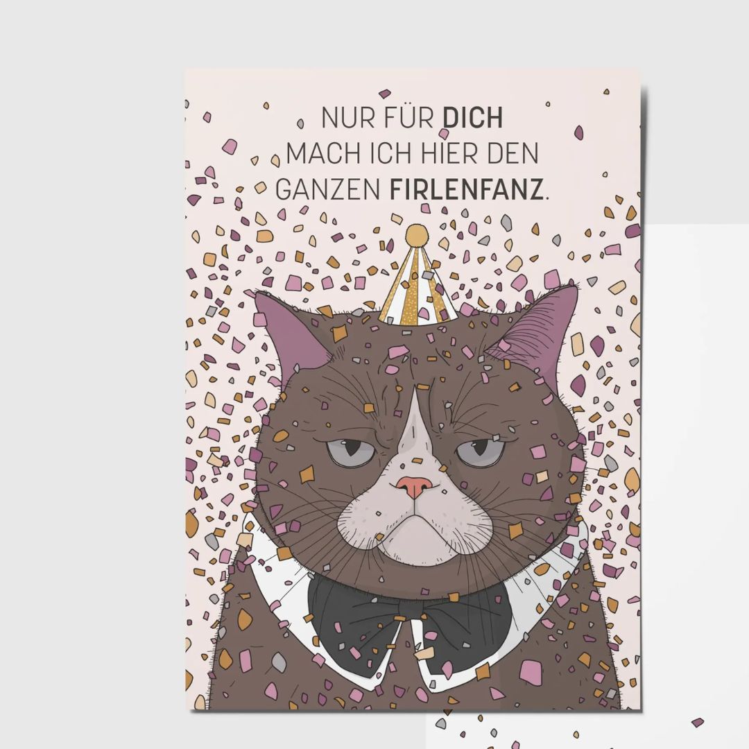 Rotberta Postkarte 'Firlefanz'