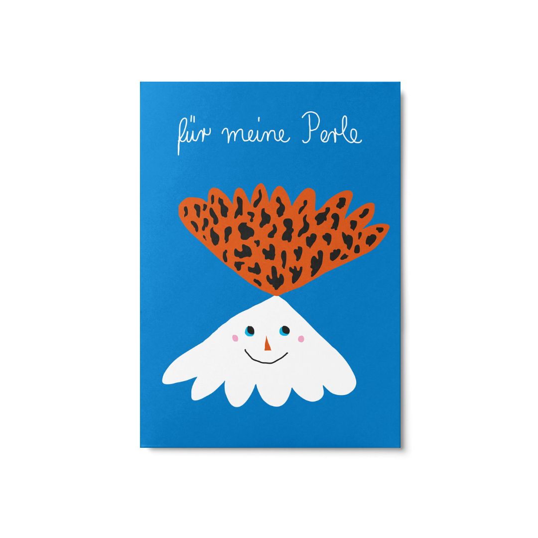 Postkarte 'Für meine Perle'