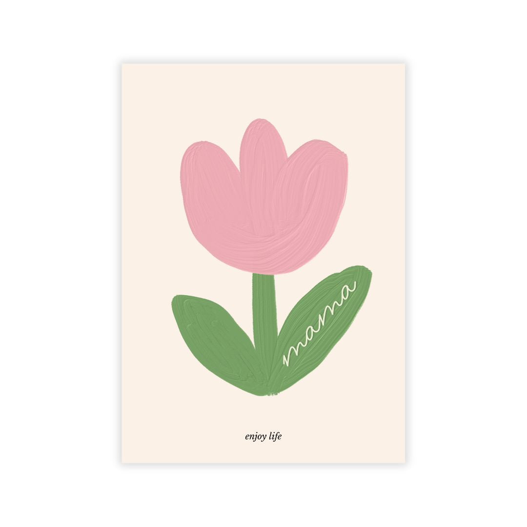 Postkarte 'Blume Mama'