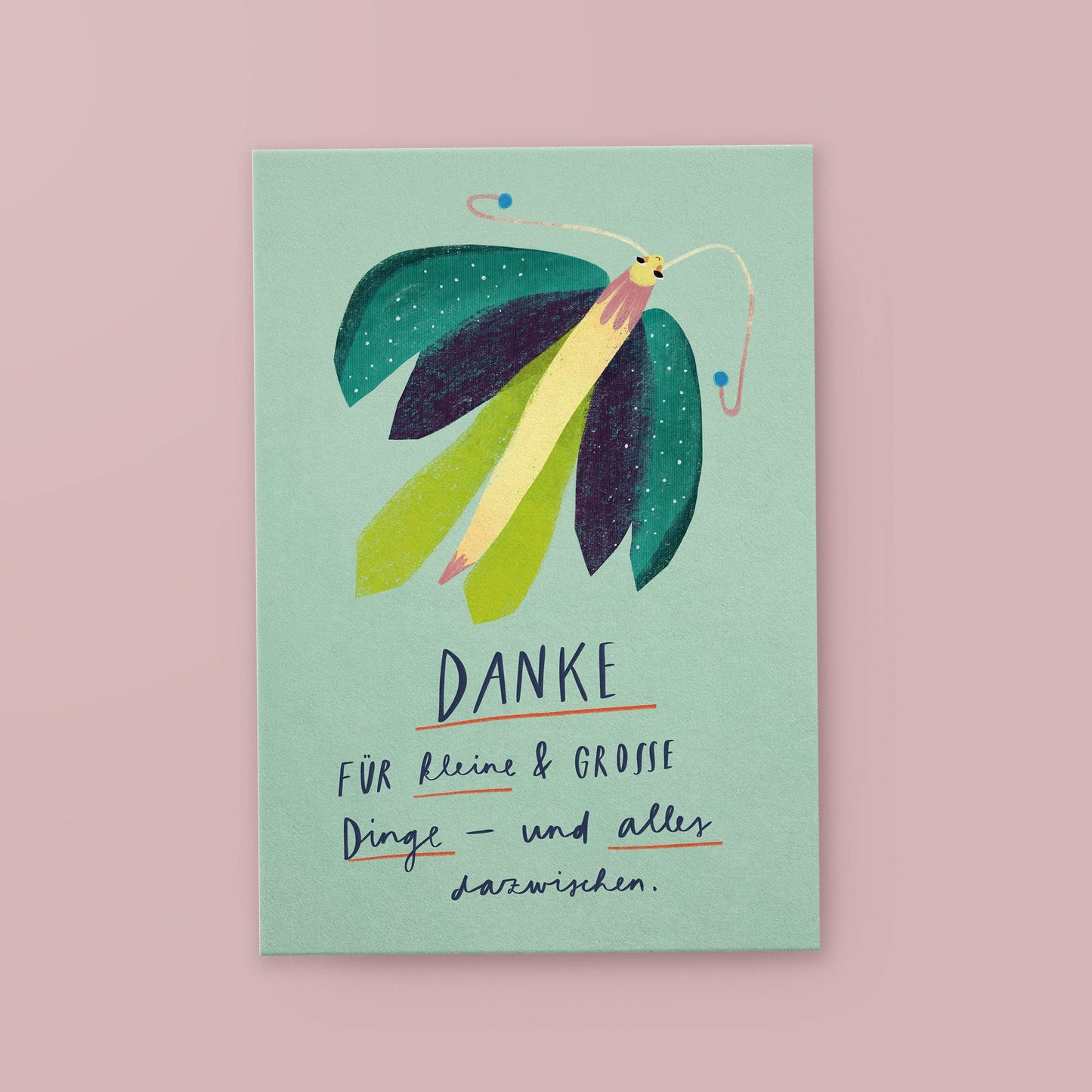 Postkarte 'Danke'