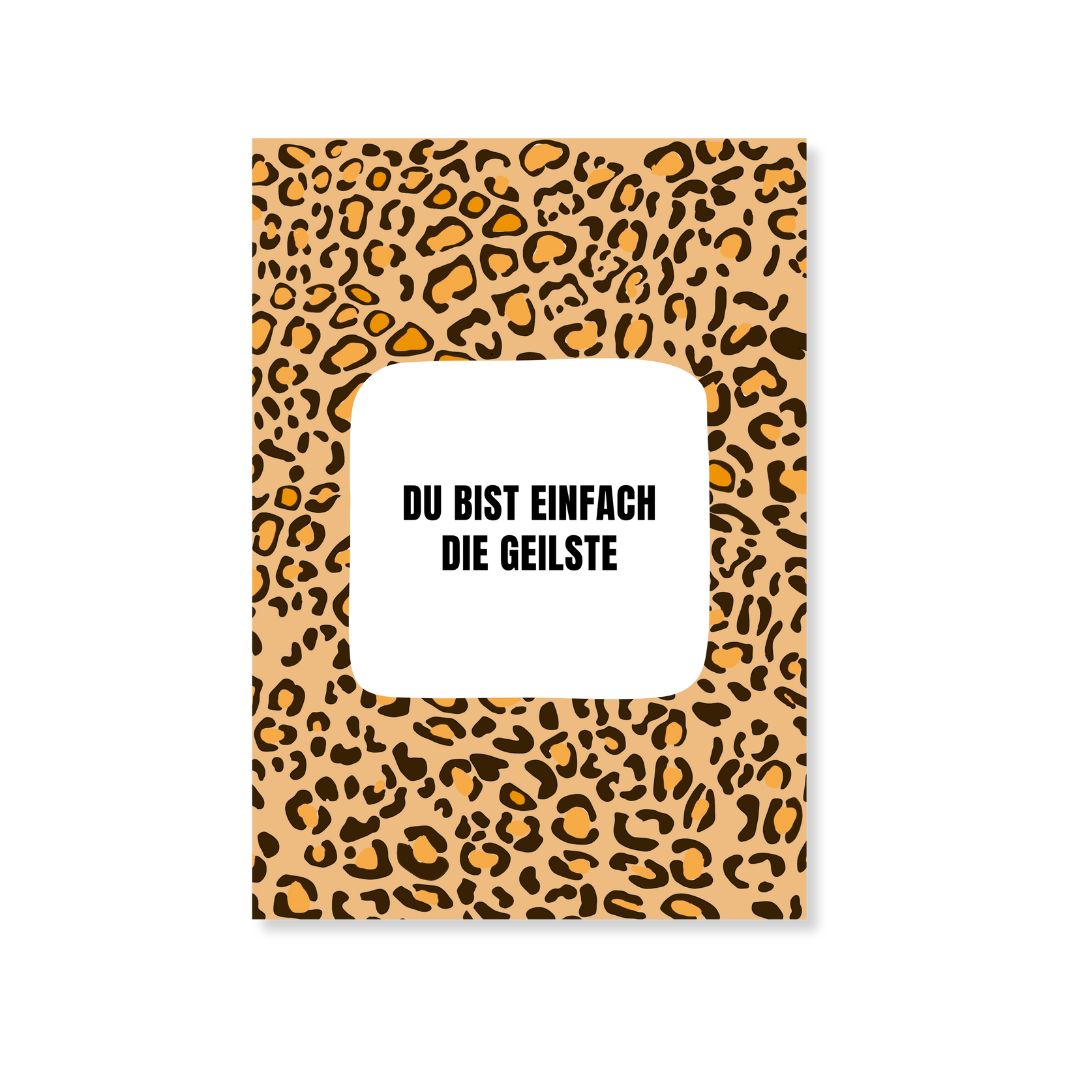 Postkarte 'Du bist einfach die Geilste'