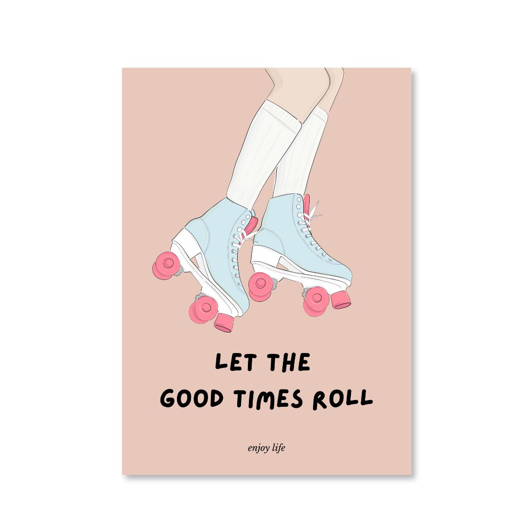 Postkarte 'Let the good times roll'