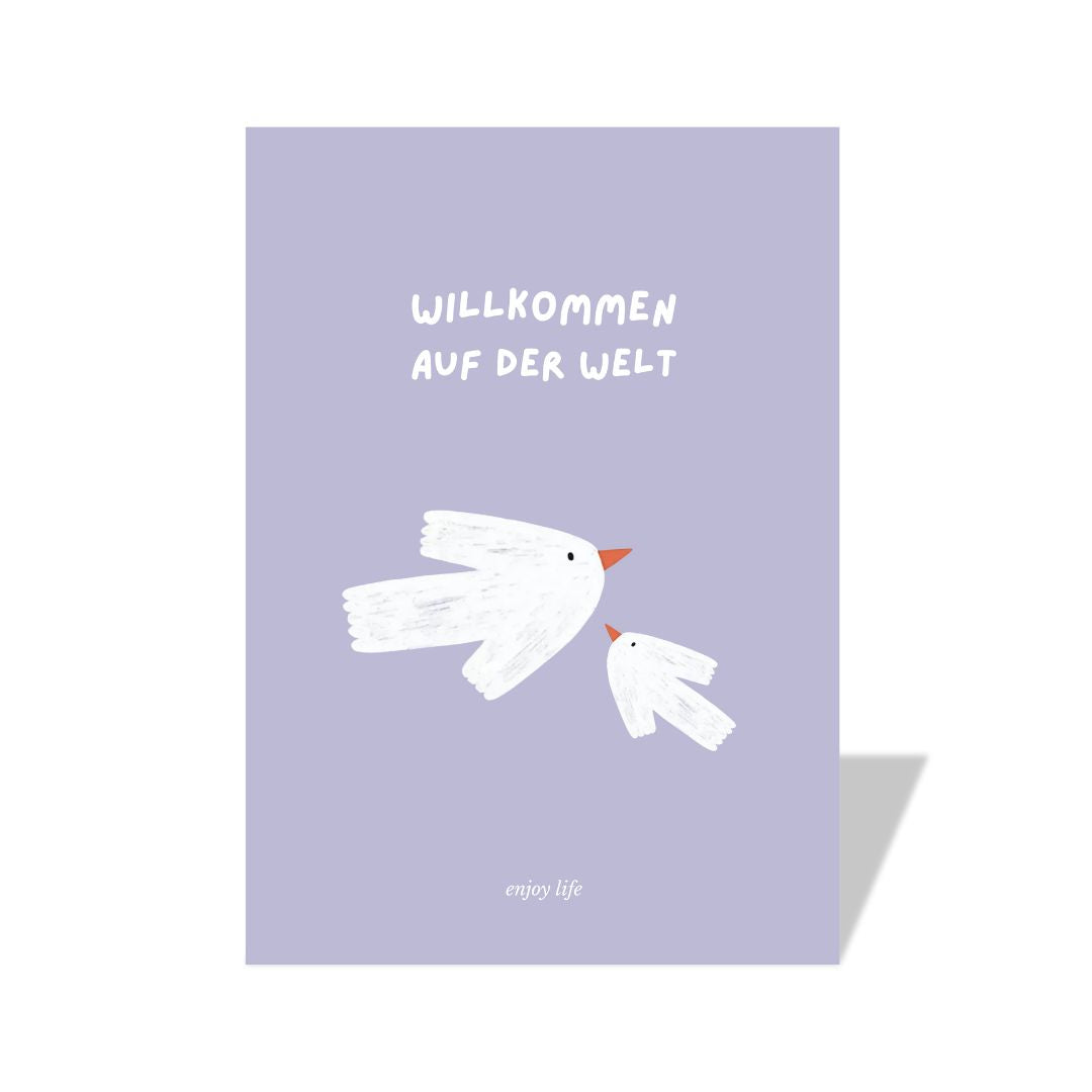 Karte 'Willkommen auf der Welt'