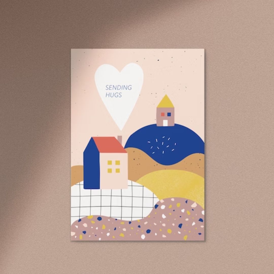 Postkarte 'Sending Hugs'