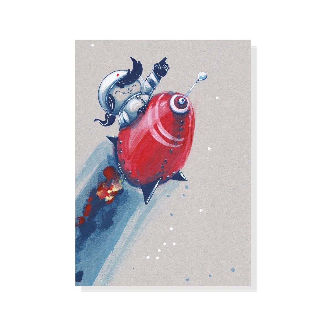 Postkarte A6 'Yiipieh'