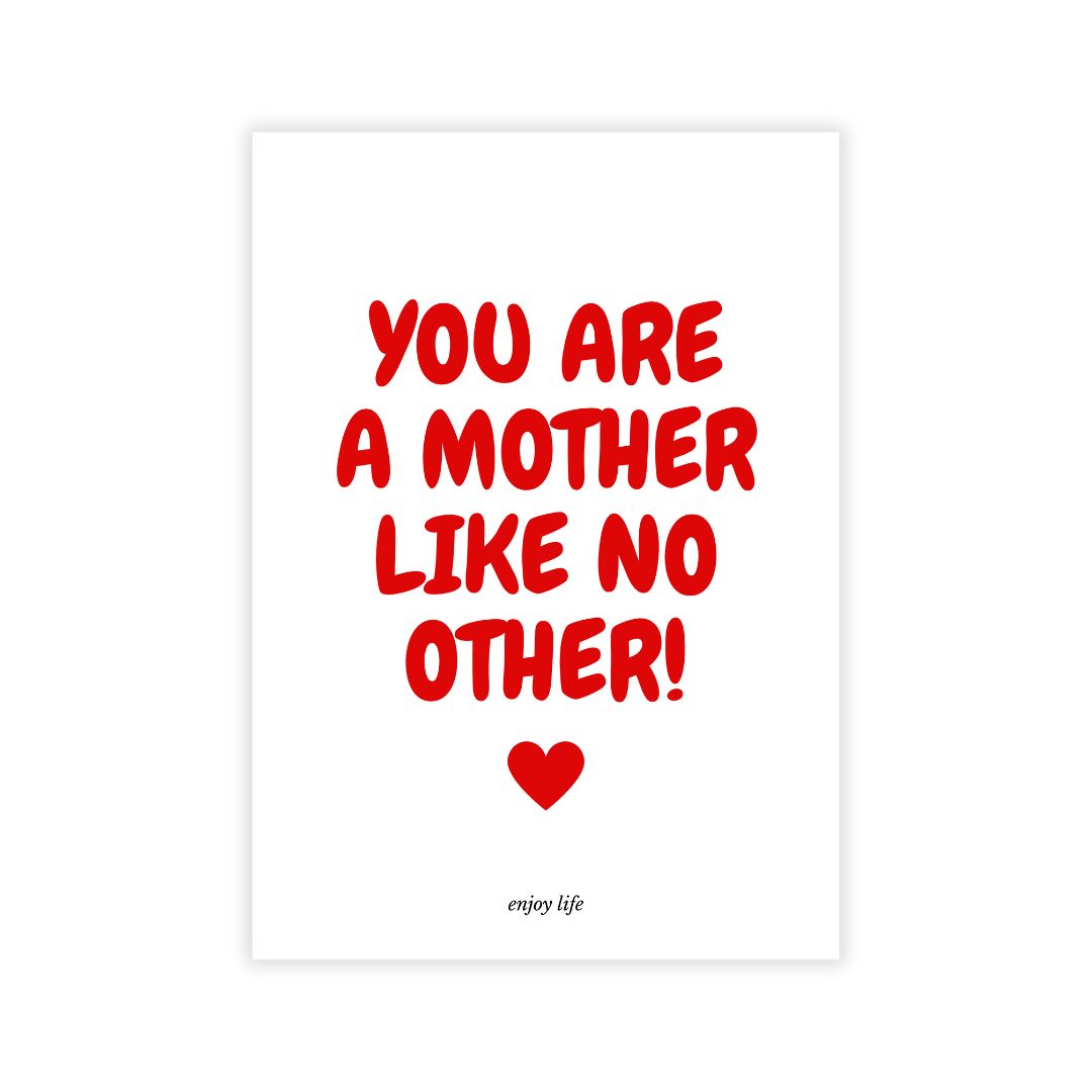 Postkarte 'MOTHER LIKE NO OTHER'