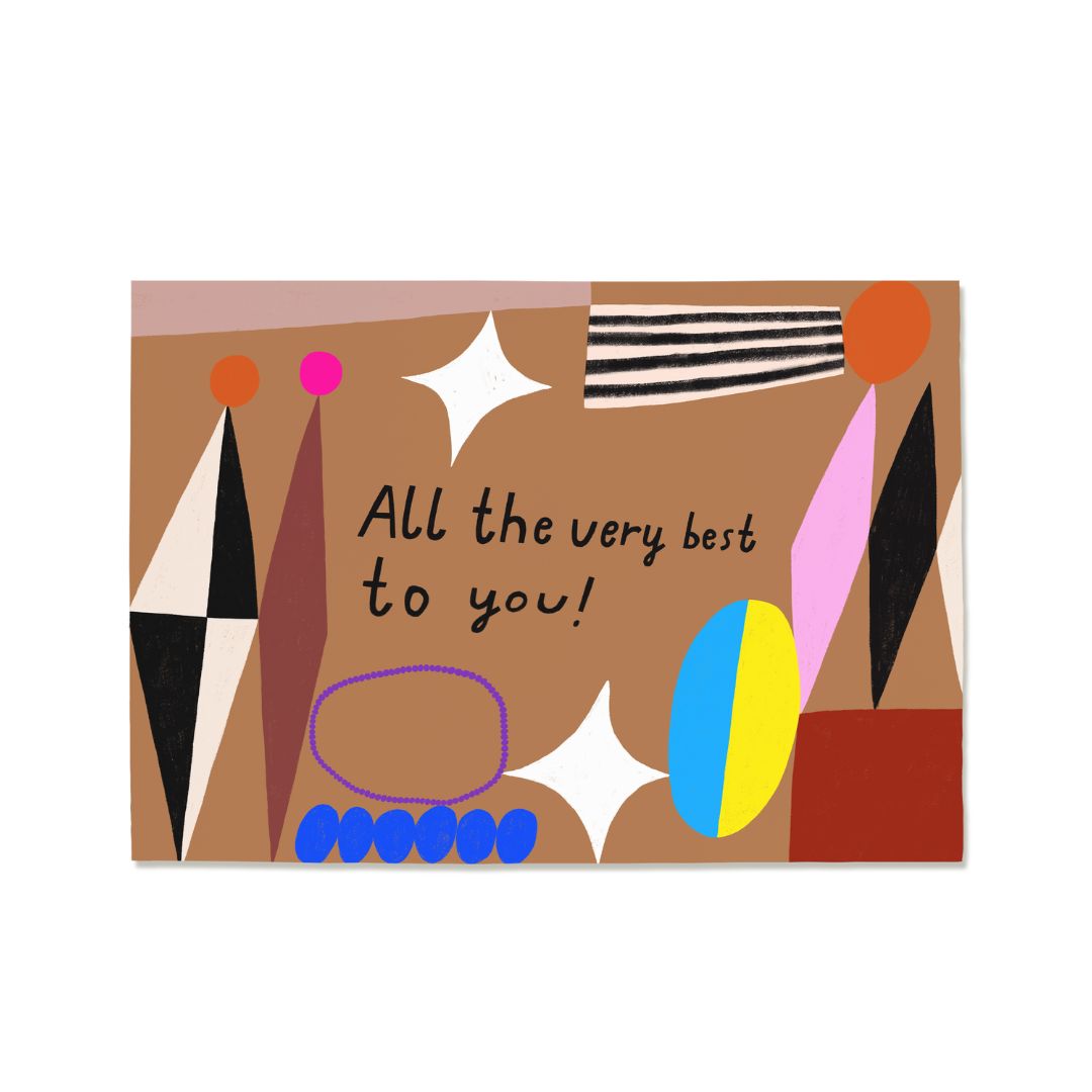 Postkarte 'Very best to you'